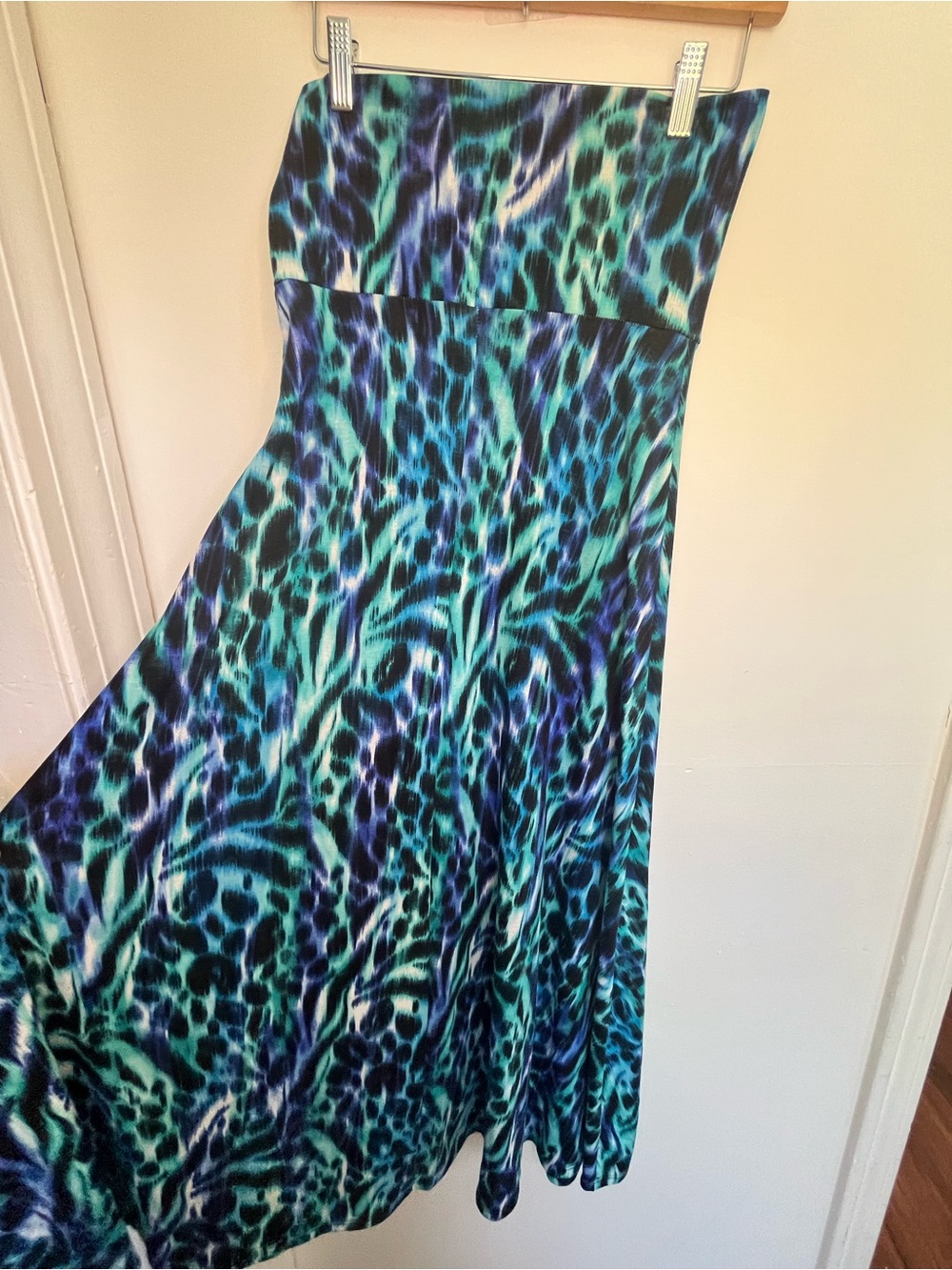 Honey & Lace Abstract Animal Print Maxi Skirt NWT Made in USA Women’s Size Small - Picture 2 of 6